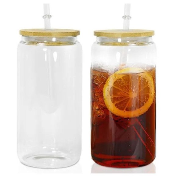 She Is - Positive affirmation - Libbey Can Tumbler Clear or Frosted Cup W/ Lid - Picture 2 of 3